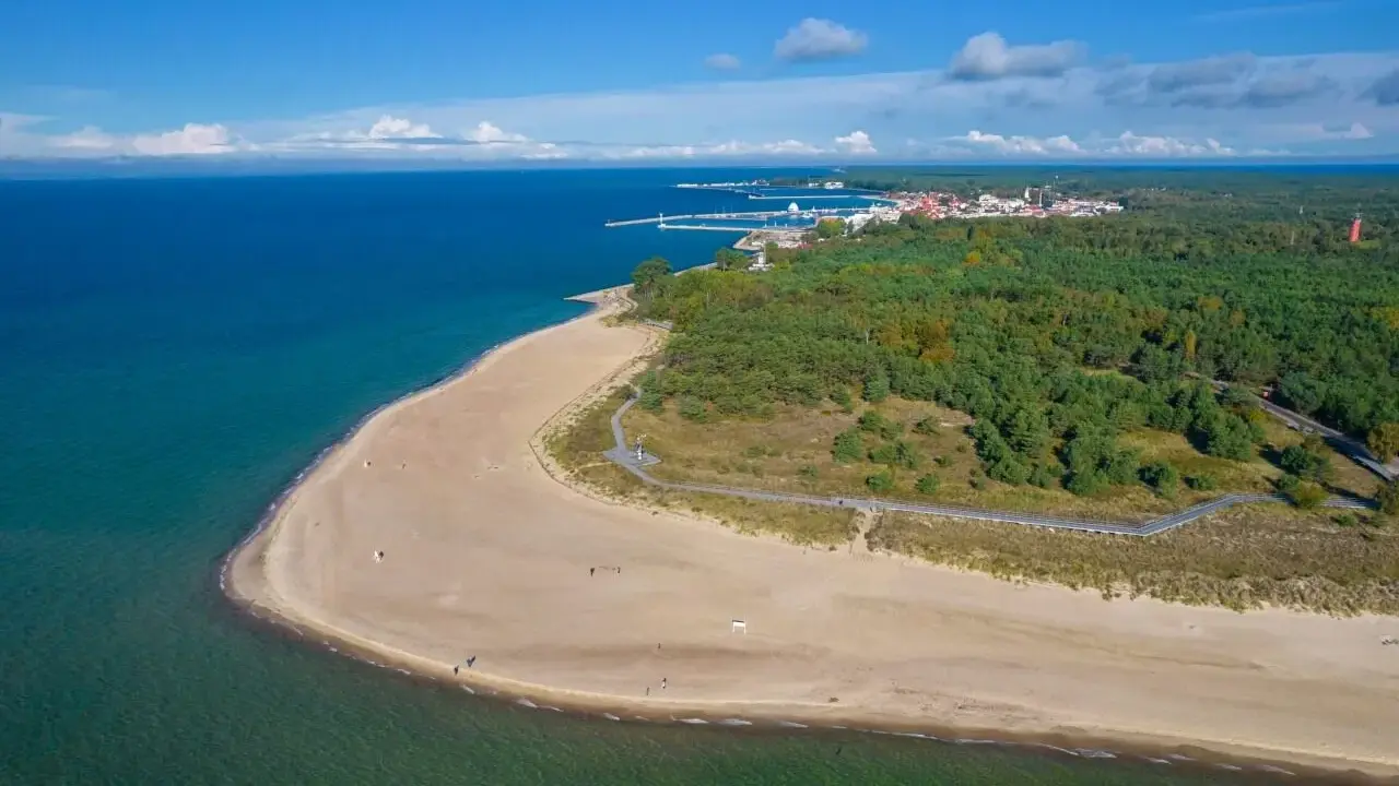 Piękna plaża i las na Helu, idealne miejsce, by zobaczyć morze i poczuć nadmorski klimat.