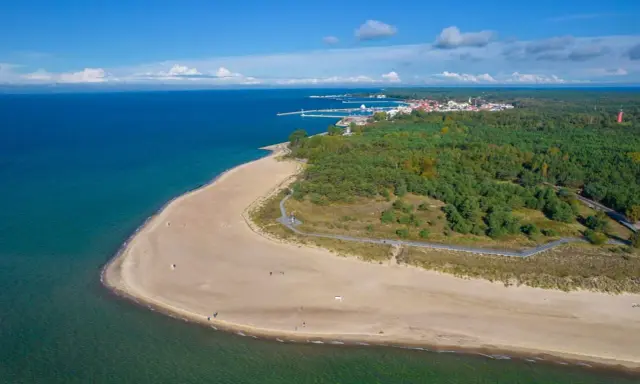 Piękna plaża i las na Helu, idealne miejsce, by zobaczyć morze i poczuć nadmorski klimat.